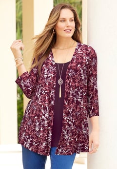 Cardigan and Tank One Piece Top