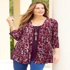 Cardigan and Tank One Piece Top image number 0