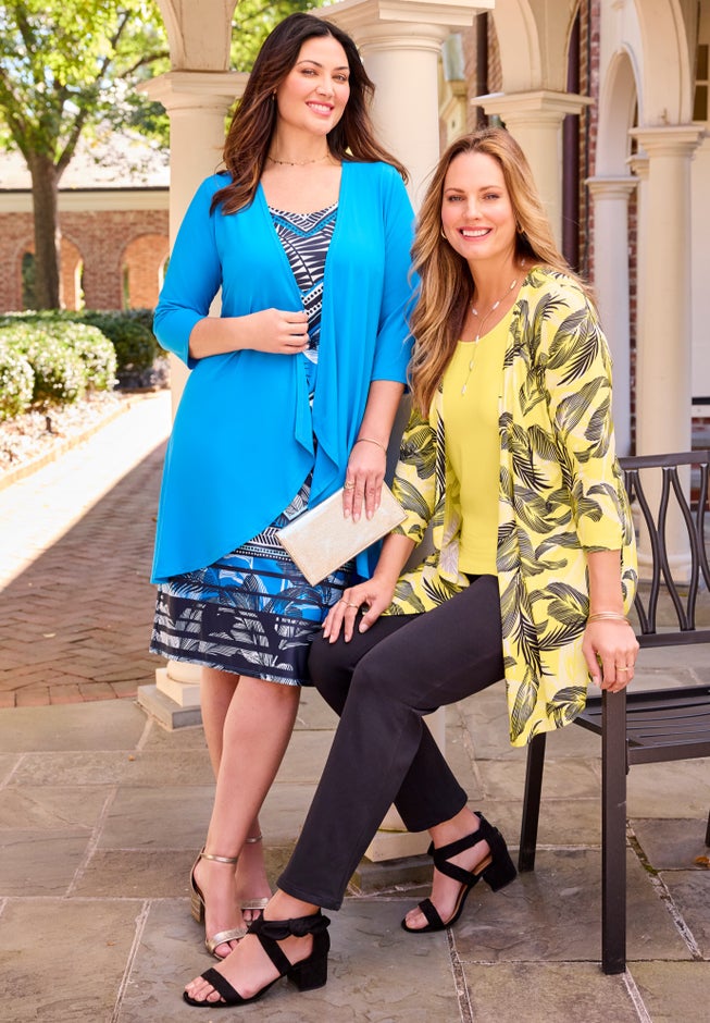 Cardigan and Tank One Piece Top image number 1