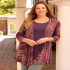 Cardigan and Tank One Piece Top image number 0