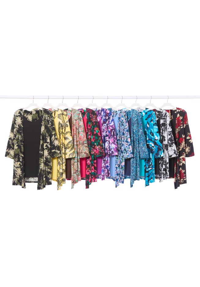 Cardigan and Tank One Piece Top image number 2