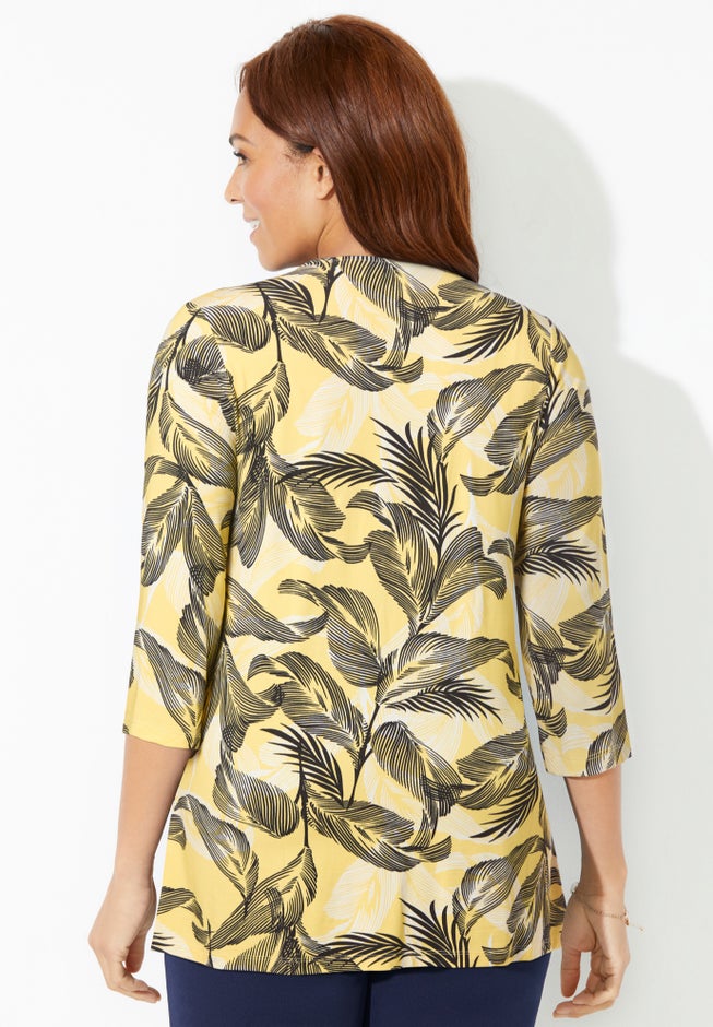 Cardigan and Tank One Piece Top image number 1