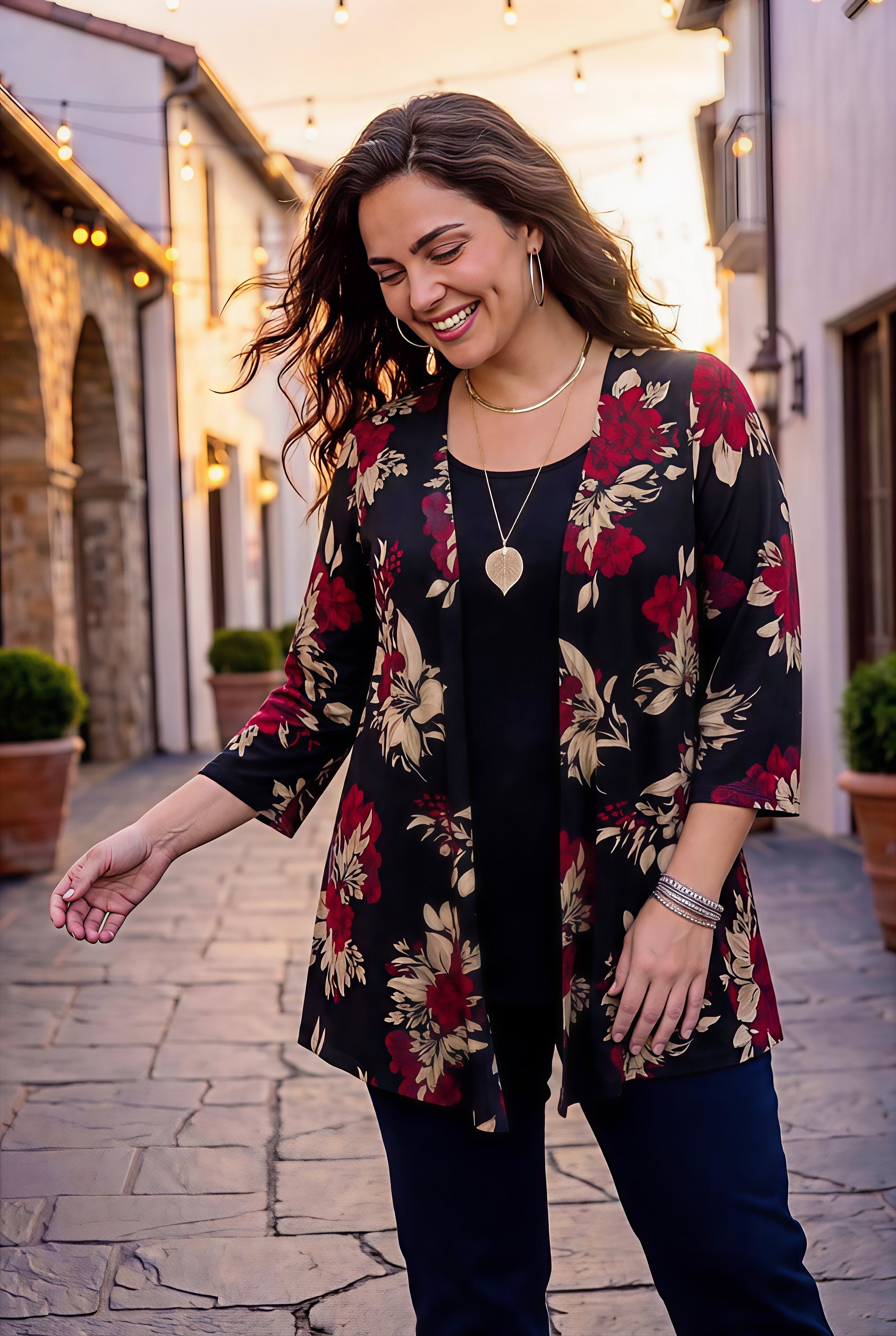 Cardigan and Tank One Piece Top image number 0