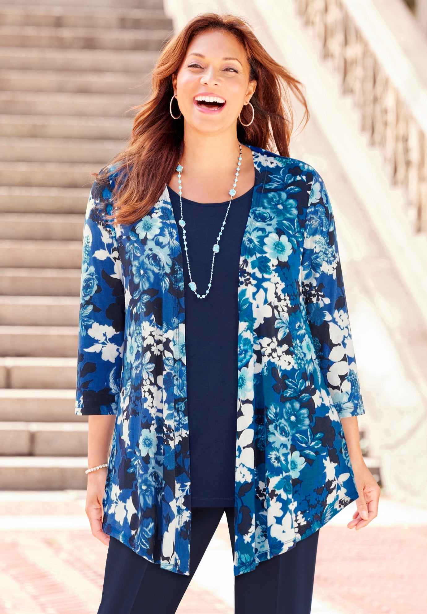 Cardigan and Tank One Piece Top image number 0