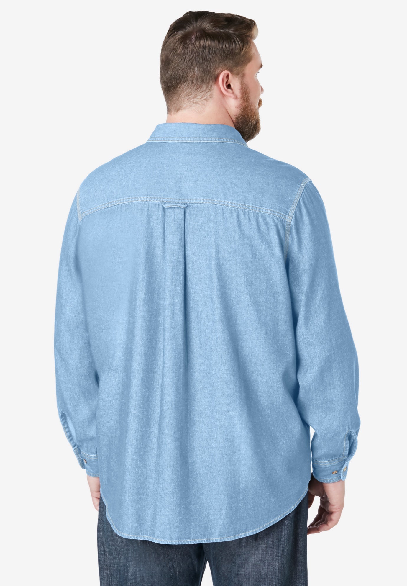 Long Sleeve Denim and Twill Shirt image number 1
