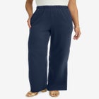 Soft Ease Cotton Knit Wide Leg Pant image number 0