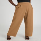 Stretch Knit Crepe Wide Leg Pant image number 0