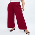 Stretch Knit Crepe Wide Leg Pant image number null