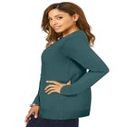 Fine Gauge Button-Front Cardigan image number null