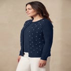 Fine Gauge Button-Front Cardigan image number 1