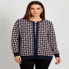 Fine Gauge Button-Front Cardigan image number null