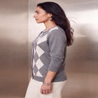 Fine Gauge Button-Front Cardigan image number 2
