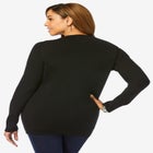 Fine Gauge Button-Front Cardigan image number null