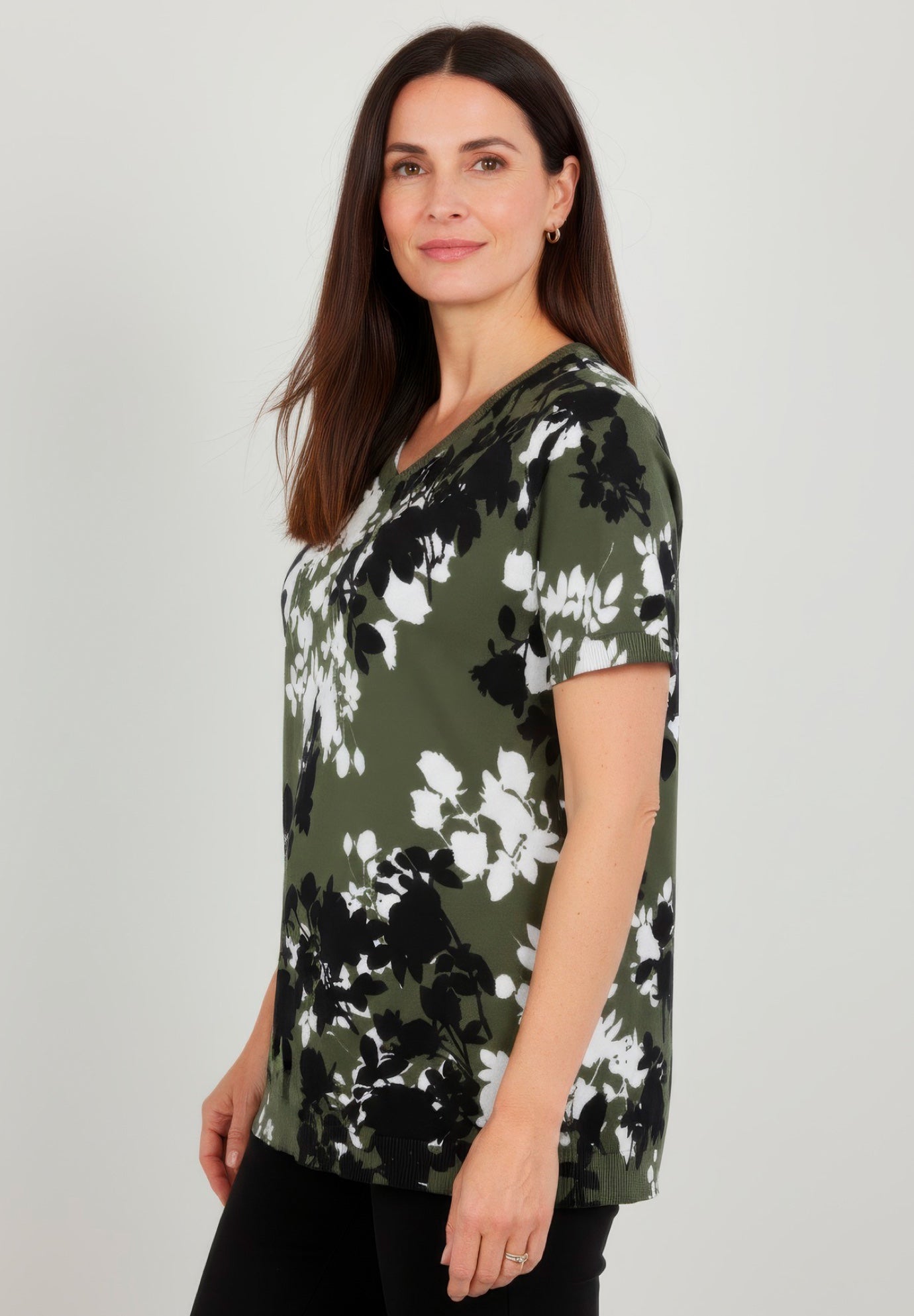 Fine Gauge Crewneck Knit Shell image number 1