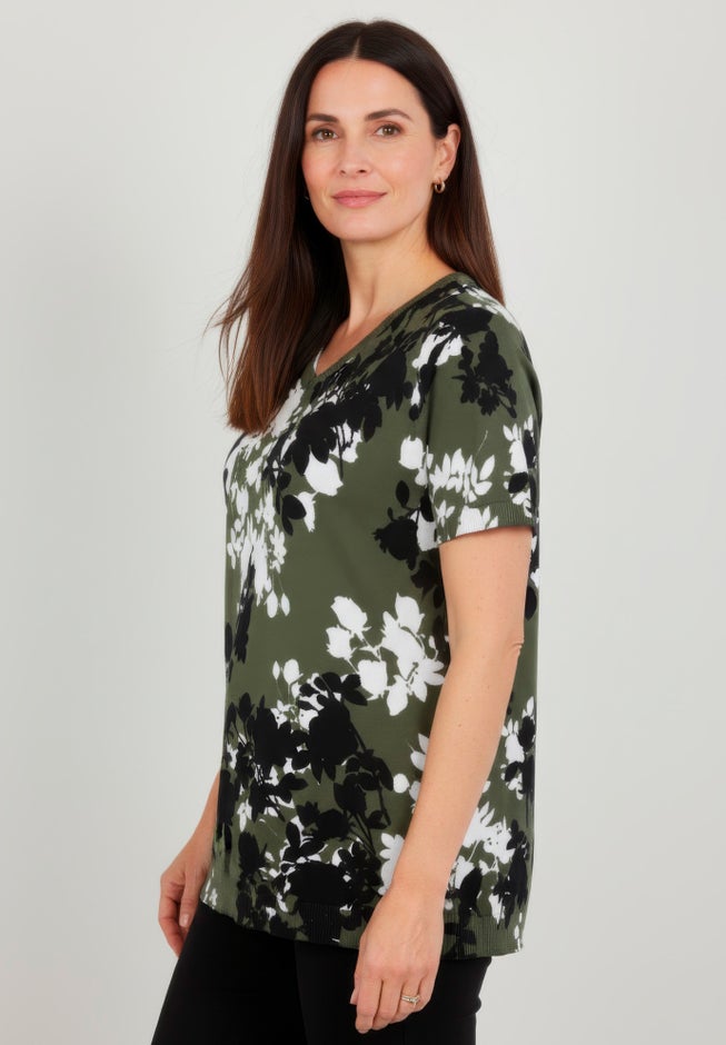 Fine Gauge Crewneck Knit Shell image number 1