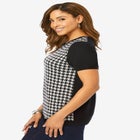 Fine Gauge Crewneck Knit Shell image number null