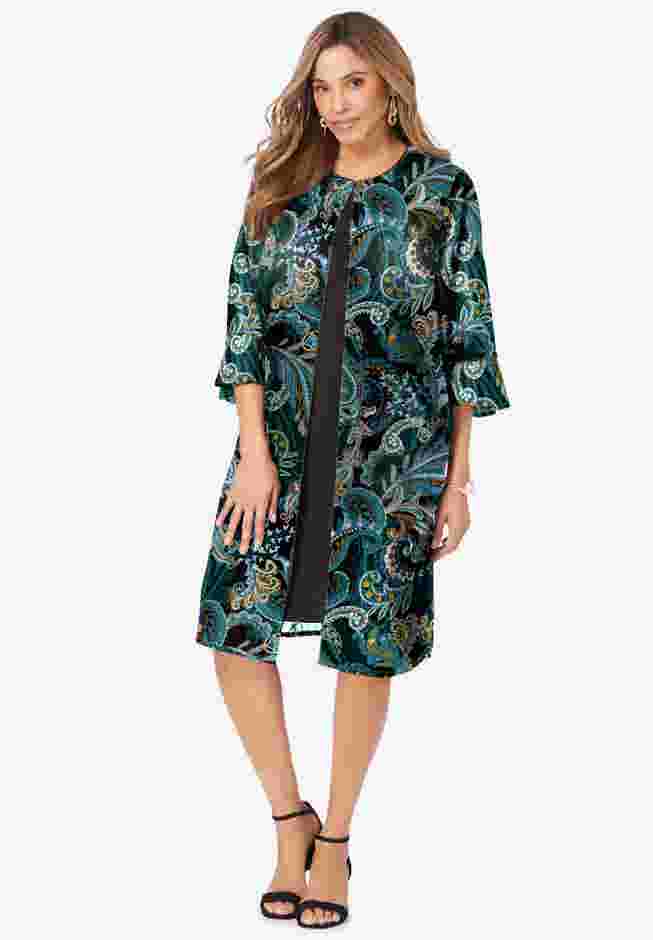 2-Piece Duster Jacket Dress image number 0