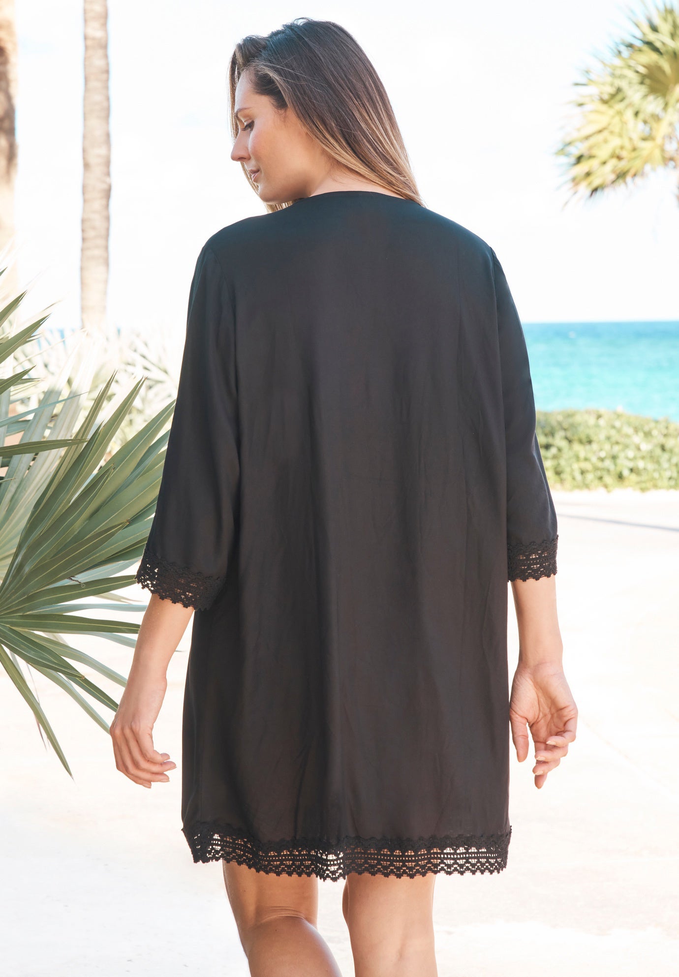 Crochet Dress Cover-Up image number 1