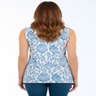 Stretch Cotton Square Neck Tank image number null