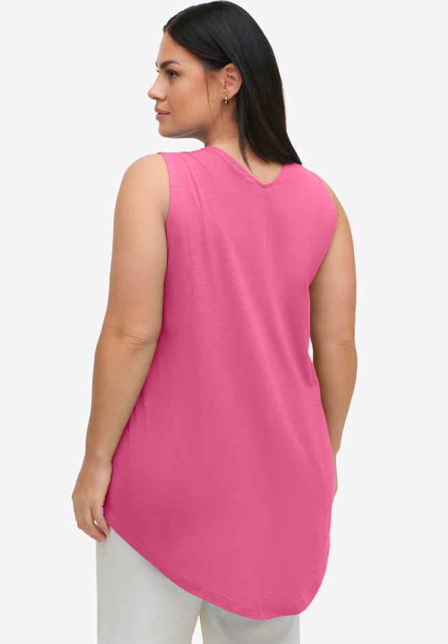 Tank Tunic With Inverted Pleat image number 1