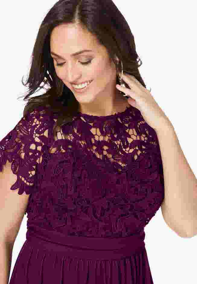 Lace Maxi Dress image number 4