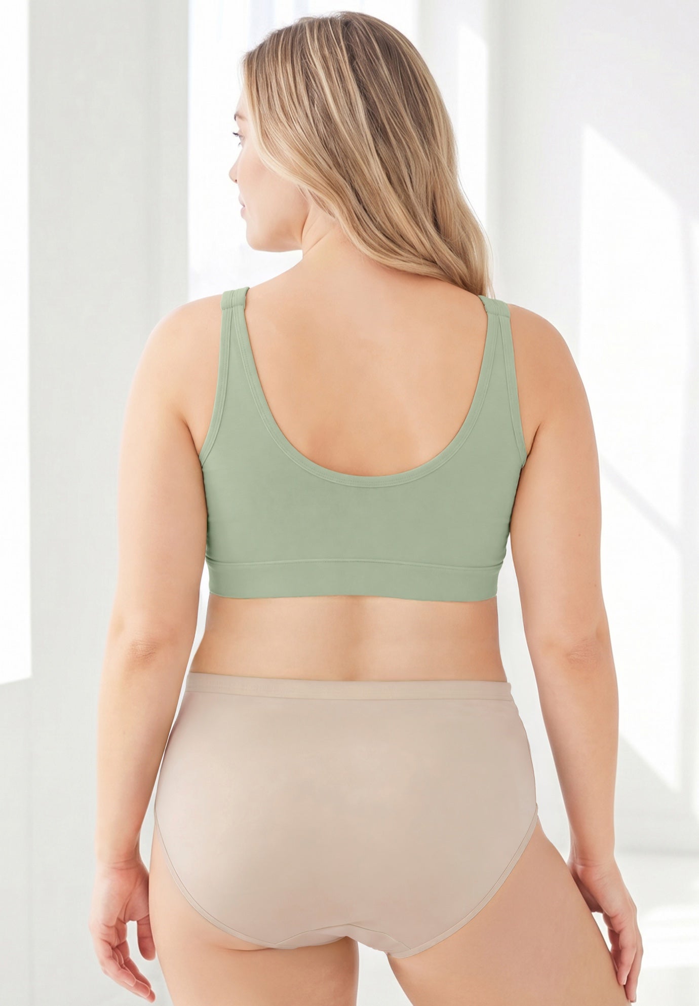 Wireless Zip Front Bra image number 1