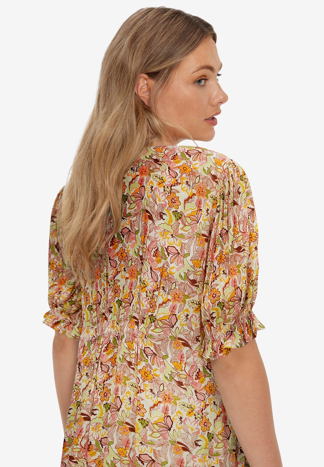 Button Front Crinkle Tunic image number 1