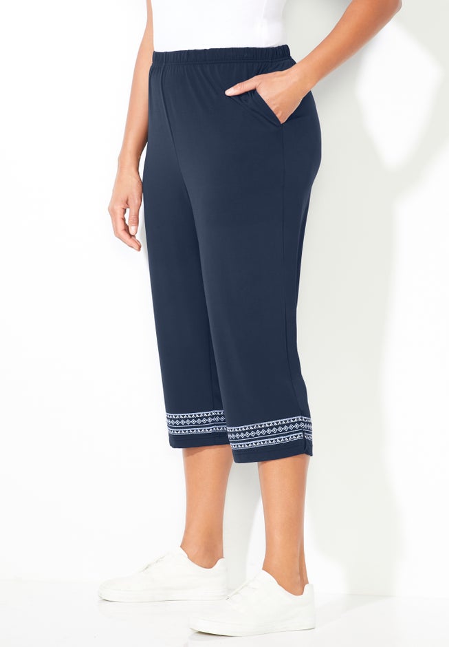 AnyWear Printed Hem Capri image number 2