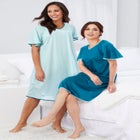2-Pack Short Silky Gown image number null