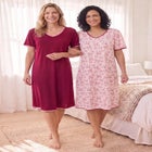 2-Pack Short Silky Gown image number 7