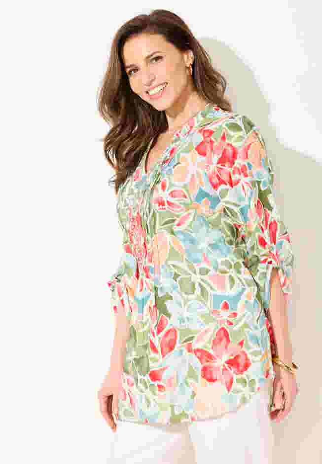 Pleated Linen Tunic image number 2