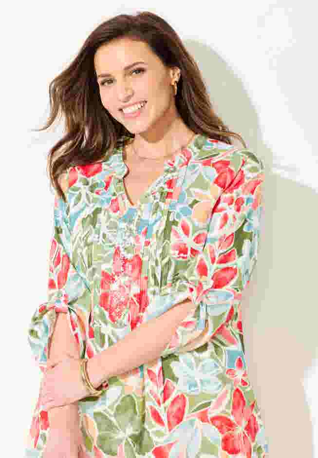 Pleated Linen Tunic image number 3