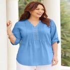 Pleated Linen Tunic image number null