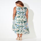 A-Line Linen Blend High-Low Dress image number null