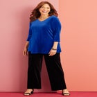 AnyWear Velvet V-Neck Tunic image number 1