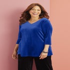 AnyWear Velvet V-Neck Tunic image number 0