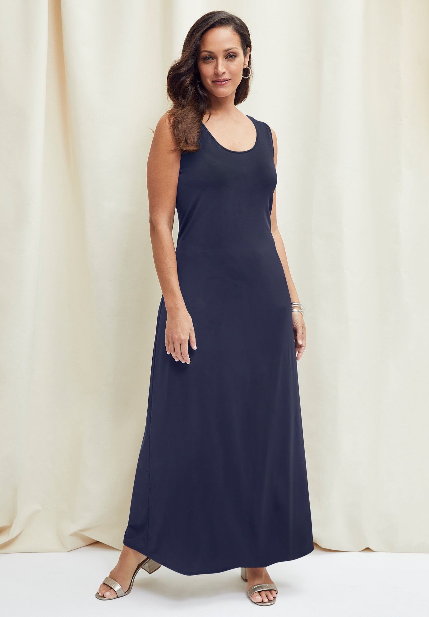 Stretch Knit Tank Maxi Dress image number 0