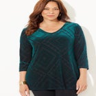 AnyWear Burnout V-Neck Tunic image number null