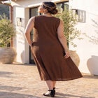 Crushed Jersey Knit Tank Dress image number null
