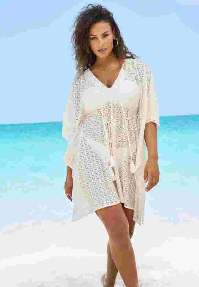 Metallic Caftan Cover-Up image number 0