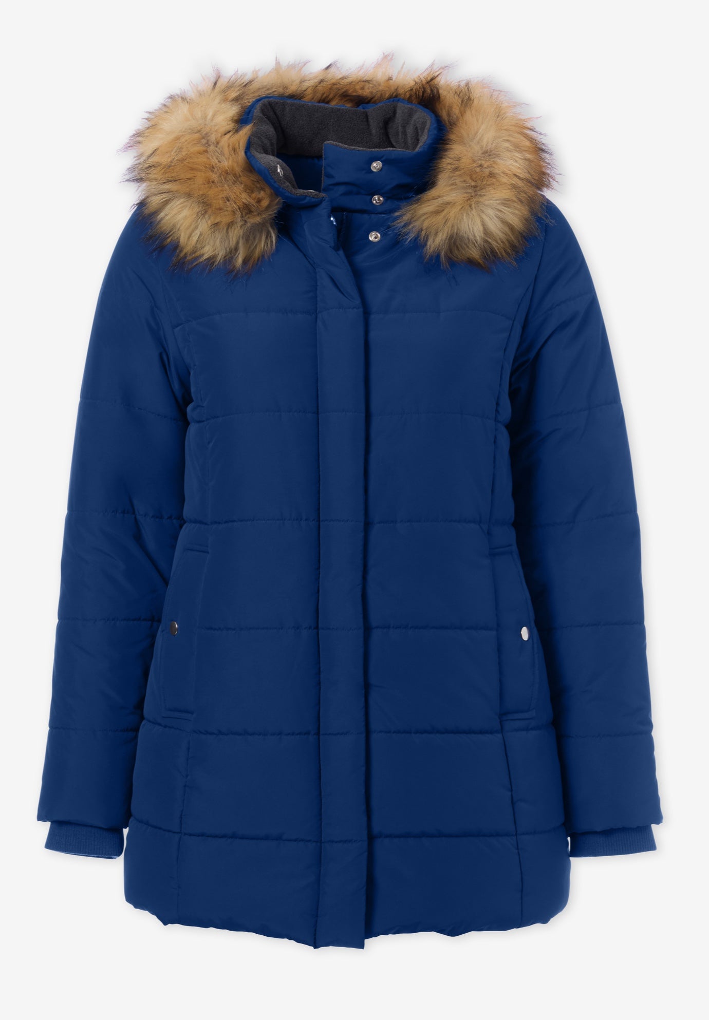 Plus Size Classic Length Puffer Coat image number 5