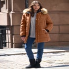Plus Size Classic Length Puffer Coat image number 0