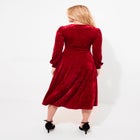 Crushed Velvet Midi Dress image number null