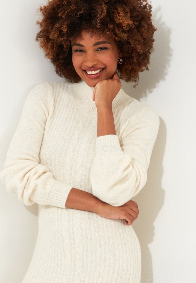 Turtleneck Sweater Dress image number 3