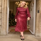 A-Line Sequin Midi Dress image number null