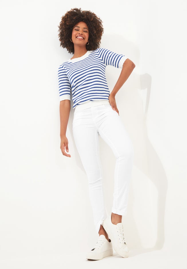 Stretch Denim Slim Straight Jeans image number 4