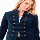 Faux Suede Military Jacket image number null