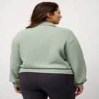 &frac14; ZIP COLLAR FLEECE SWEATSHIRT image number null