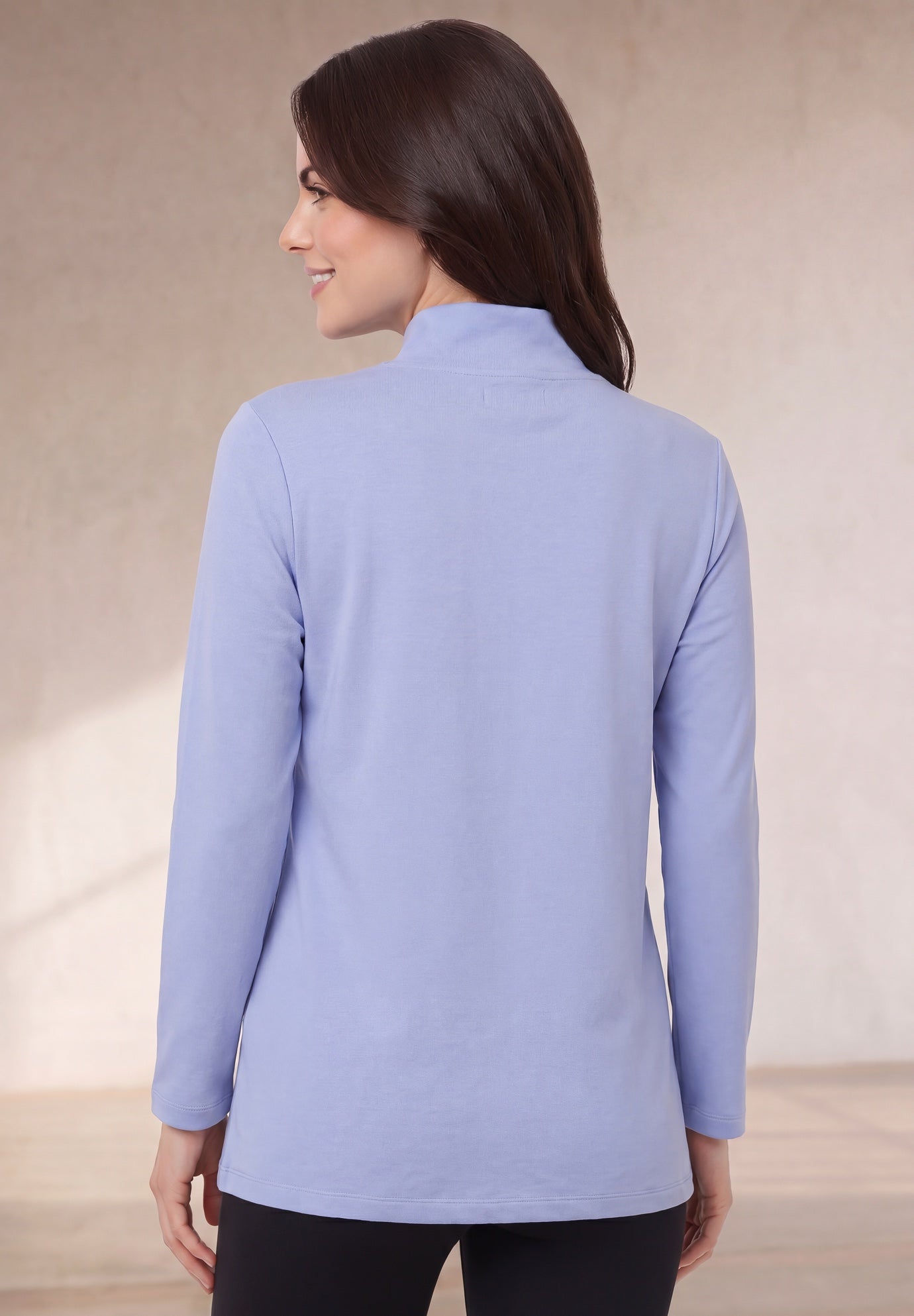 &frac14; Zip Collar French Terry Sweatshirt image number 1