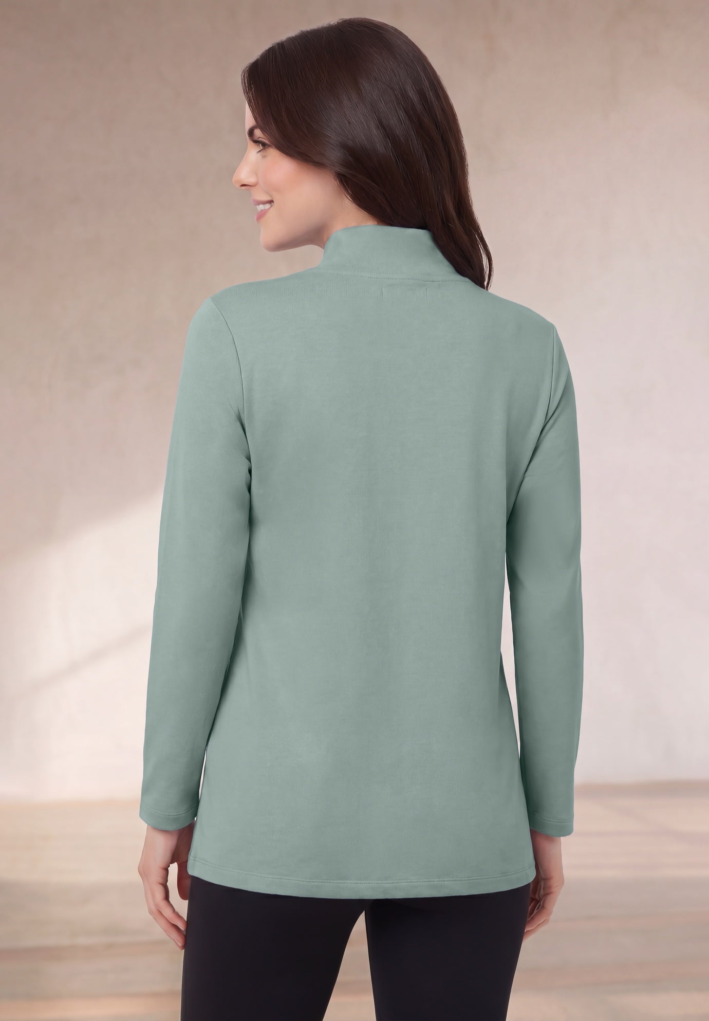 &frac14; Zip Collar French Terry Sweatshirt image number 1